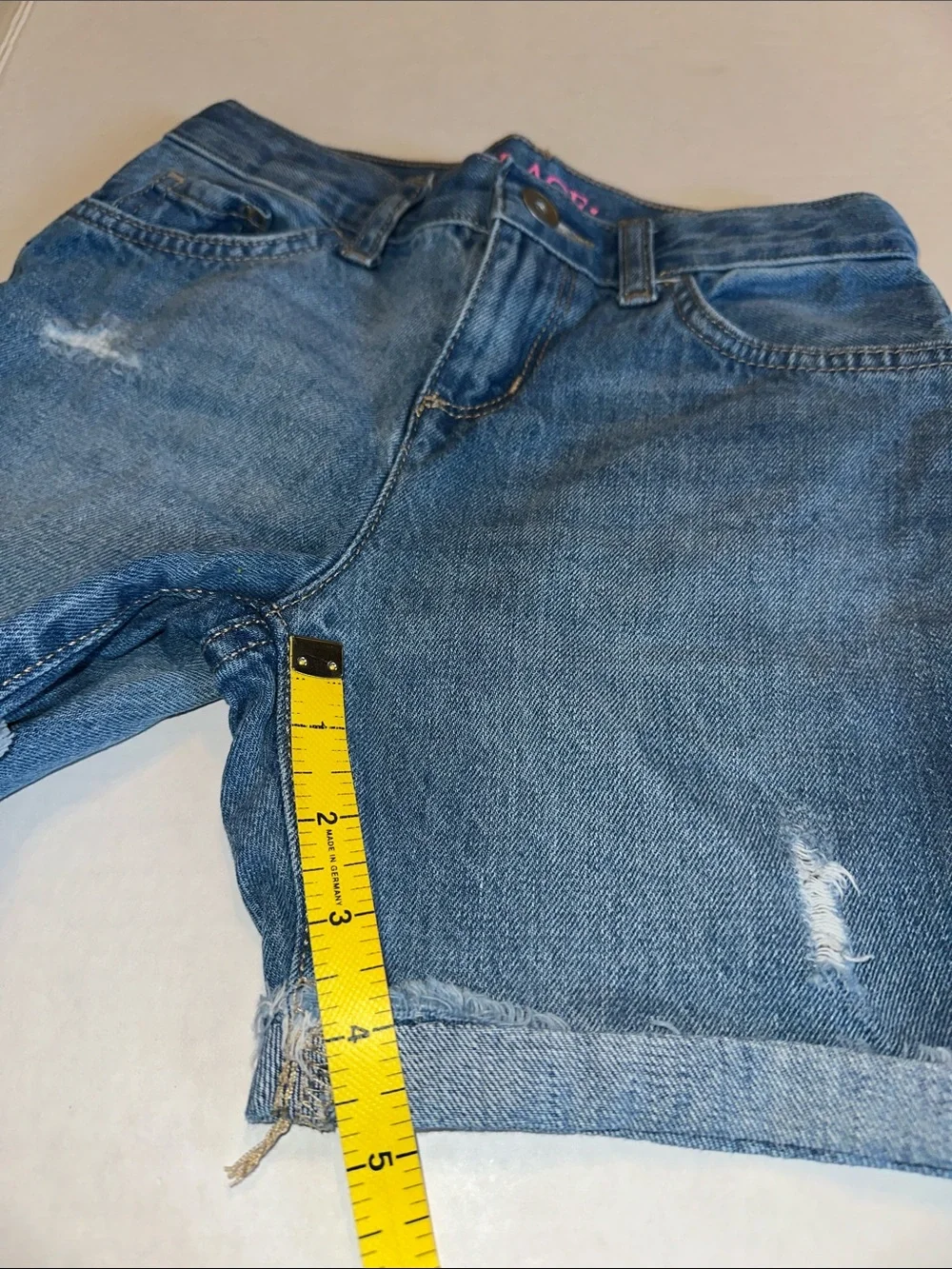 The Children's Place Distressed Midi Denim Shorts